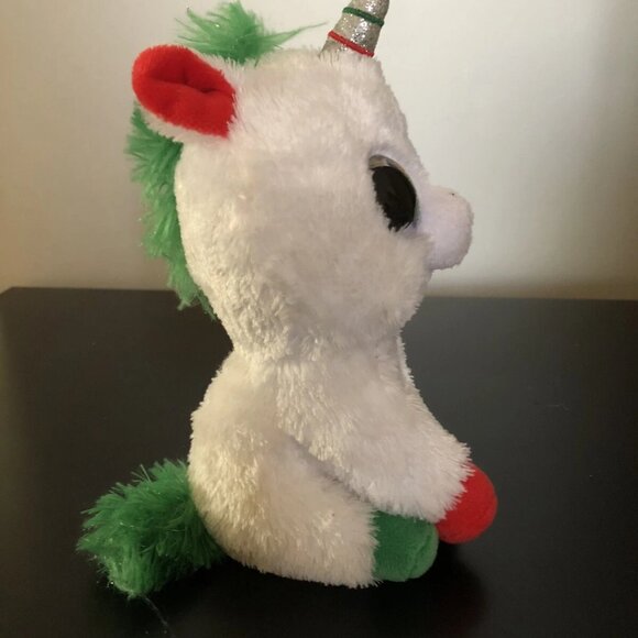 TY Beanie Boos CANDY CANE 6" HOLIDAY UNICORN F1 - Picture 3 of 5